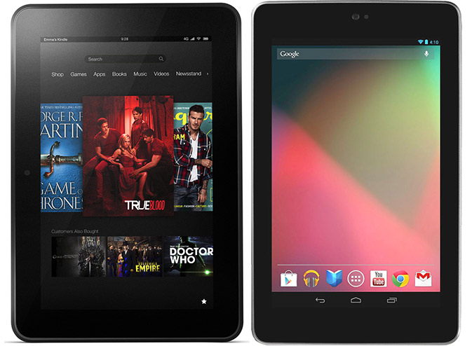 Kindle Fire HD Versus Nexus 7