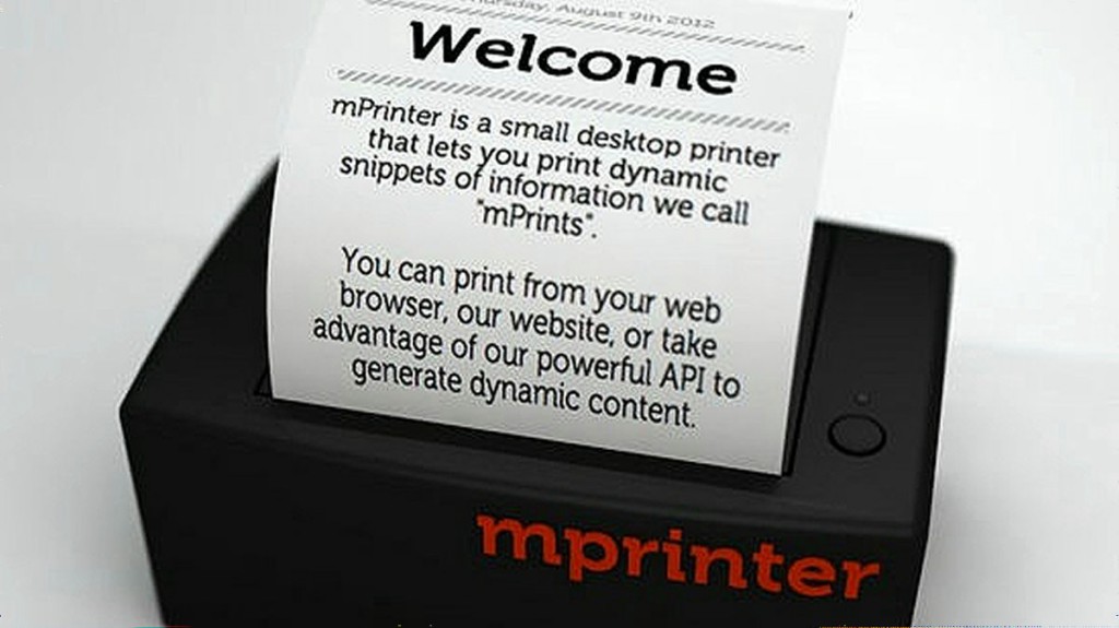 mPrinter: A Tiny Printer for the Smartphone