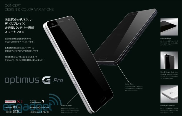 LG Optimus G Pro Officially Unveiled In South Korea