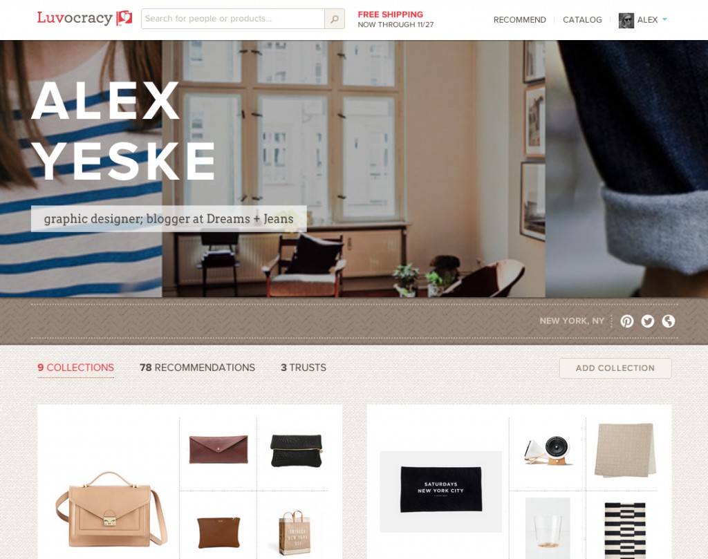 Luvocracy: The Pinterest-like site for Shopaholics