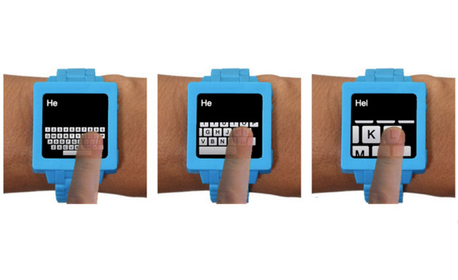 ZoomBoard Makes Smartwatch Typing Easy