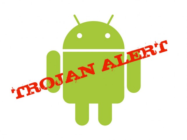 Android with trojan alert