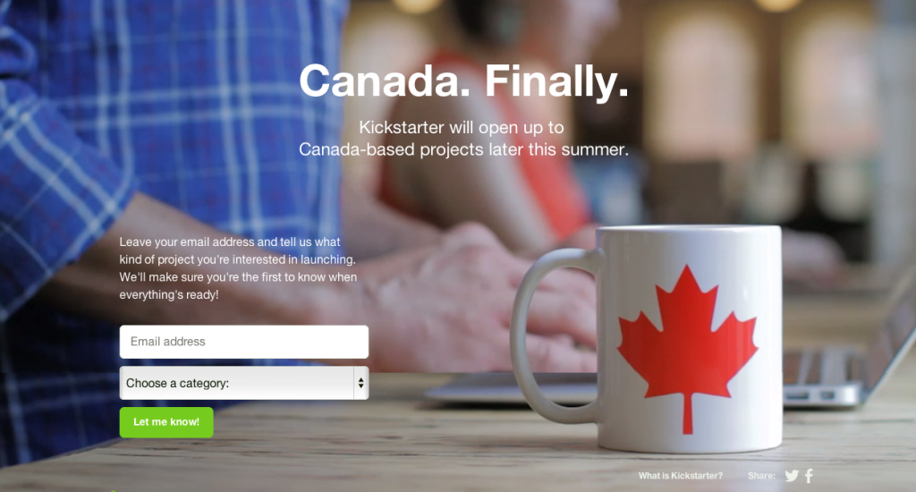 Canada Kickstarter