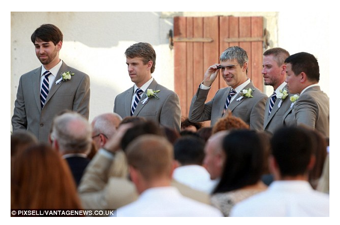 Larry Page Wears Google Glass To A Wedding