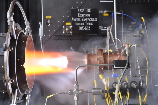 NASA injector testing
