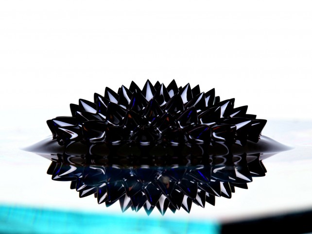 Ferrofluid spikes