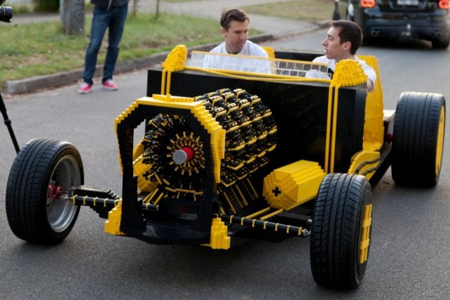Air-powered Lego car