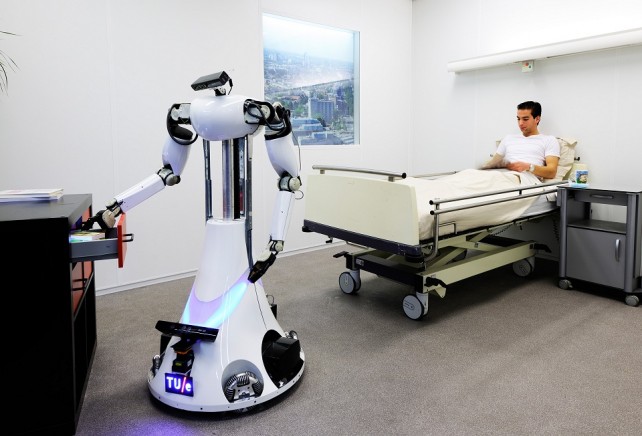 Robot Serves Drink To Hospital Patient In Demonstration For RoboEarth