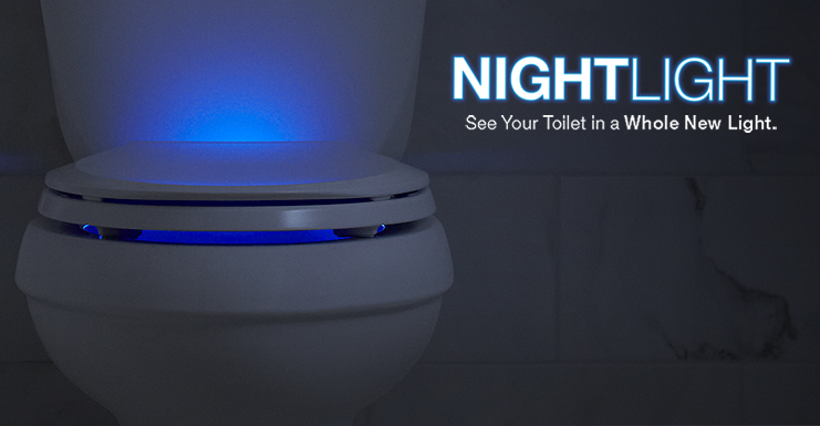 Kohler Adds A Nightlight To The Toilet Seat